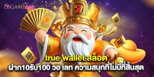 true wallet สล็อต ฝาก10รับ100 วอ เลท ความสนุกที่ไม่มีที่สิ้นสุด